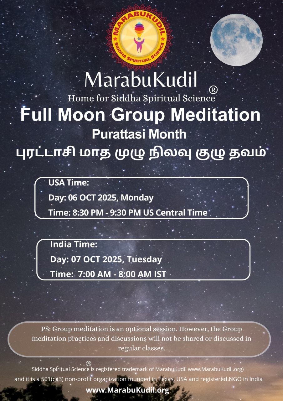Purattasi Month Fullmoon Meditation 2025